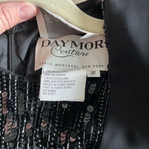 Daymor Couture Black Formal Skirt w/Sequin Jacket - Picture 2 of 6